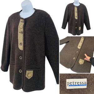 Petressa Sportive Tracht Vintage Wool Jacket Sz.44=14/XL